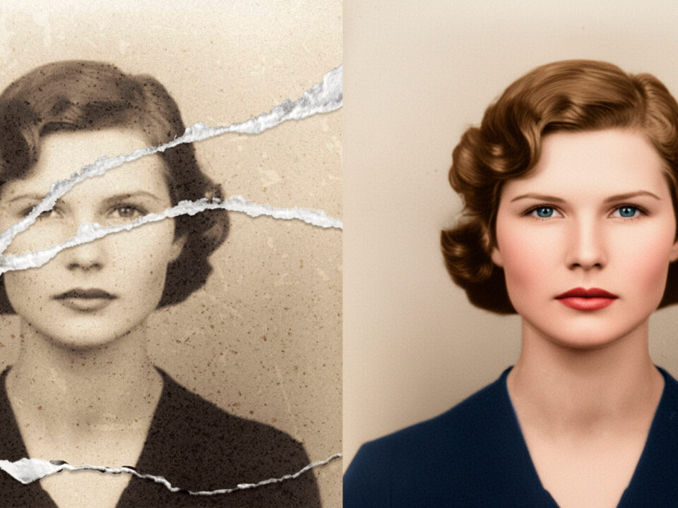 Comparación antes y después con retoque fotográfico con IA en Nano Banana”